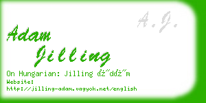 adam jilling business card